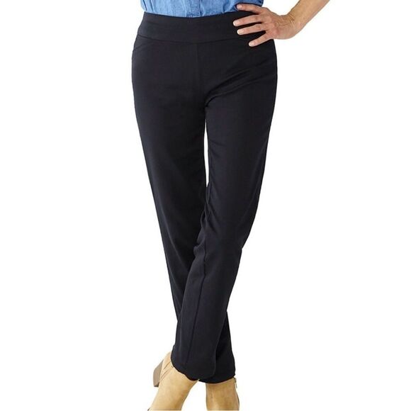 10/$25🦋 Croft & Barrow Black 'The Effortless Stretch Pant' - Size 10P Regular - Picture 1 of 16